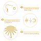Hobbiesay diy kit de fabrication de boucles d'oreilles lune & étoile & soleil KK-HY0003-49-5