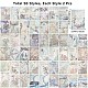 100 hojas 50 patrones océano mapa tema álbum de recortes almohadillas de papel DIY-WH0430-008B-2