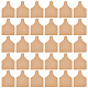 OLYCRAFT 30Pcs Imitation Leather Tags Brown Leather Blank Tag 3.2x2.5 Inch Leather Labels with Hole Blank Imitation Leather Tags for Stamping DIY Labels Jeans Bags Accessories DIY Crafts AJEW-WH0372-05B-1