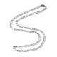 Figaro Chain Necklace for Men NJEW-F027-03-1mm-3