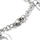 304 Stainless Steel Charm Bracelets STAS-A052-27P-3