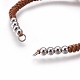 Fabbricazione di braccialetti di perline intrecciati con corde di nylon BJEW-F360-FP09-2