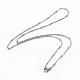 304 Stainless Steel Cable Chain Necklaces NJEW-P147-06P-1