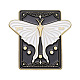 Alfileres de esmalte de tablero parlante de mariposa PW-WG60037-02-1