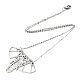 201 ожерелья с подвесками оригами из нержавеющей стали NJEW-T009-JN091-1-40-2