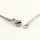 304 Stainless Steel Chain Necklaces NJEW-R223-09-3