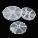 (defekter Restposten: einige zerkratzt) Aufbewahrungsbehälter für Perlen aus Kunststoff CON-XCP0001-22-3