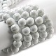 Chapelets de perles en verre peintes DGLA-S071-8mm-01-1