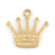 Crown Alloy Pendants TIBEP-R336-083RG-FF-1