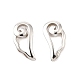 925 Sterling Silber Ohrstecker&nbsp;EJEW-P305-02F-P-4