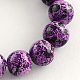 Imitation Regalite Beads Two Tone Spray Painted Glass Round Bead Strands DGLA-R044-10mm-M-3