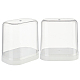 Vitrinas de plástico transparente para minifiguras ODIS-WH0029-71-1