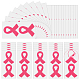 Etiqueta engomada rosada de la cinta de la conciencia del cáncer de mama del pvc DIY-WH0431-01-1