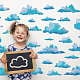 塩ビウォールステッカー  壁飾り  雲模様  740x290mm  2個/セット DIY-WH0228-600-3