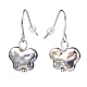 Boucles d'oreilles pendantes papillon en perles de plastique EJEW-JE05028-01-2