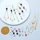 Realizzazione di orecchini con perle di globo di vetro soffiato fatti a mano da sunnyclue DIY-SC0002-22-2