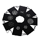 Chgcraft 8 pz 8 stili tarocchi borsa in tessuto rettangolo velluto nero mestiere coulisse borse tarocchi buste di stoccaggio per carte da gioco custodia di gioielli ABAG-CA0001-14-6