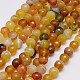Natural Striped Agate/Banded Agate Beads Strands G-G581-8mm-06-1