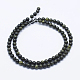 Natürliche Serpentin / grüne Spitze Stein Perlen Stränge X-G-P345-01-10mm-2