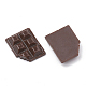 樹脂デコデンカボション  チョコレート  ココナッツブラウン  23.5x19x5.5mm CRES-S304-76A-2