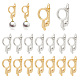 Arricraft 20 pièces 2 couleurs laiton huggie créoles accessoires de boucles d'oreilles KK-AR0003-04-1
