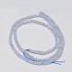Brins de perles rondelles naturelles d'agate bleu clair à facettes G-F289-04-2