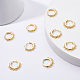 Benecreat 10pcs 18k vergoldete runde Creolen endlose runde Ohrringe für DIY-Schmuckherstellung KK-BC0006-25G-NF-5