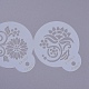Moldes de pastel de aerosol de plantillas de plástico de grado alimenticio ecológico DIY-G020-15-2