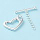 925 Sterling Silver Toggle Clasps with Chain STER-D005-05S-3