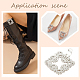 Alloy with Rhinestone Shoe Decorations FIND-WH0126-172P-5