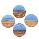 Pendentifs en bois de résine et de noyer RESI-S389-025A-2