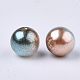 Rainbow ABS Plastic Imitation Pearl Beads OACR-Q174-12mm-09-2
