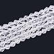 Chapelets de perles en cristal de quartz naturel G-T064-55-1
