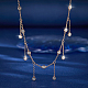 Ожерелья-подвески из стерлингового серебра с прозрачными циркониями ZO0404-2-2