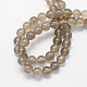 Round Natural Grey Agate Beads Strands G-S128-4mm-2