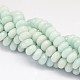 Faceted Rondelle Natural Peru Amazonite Bead Strands G-L448-06-12mm-1