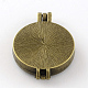 Estante de bronce hueca colgantes difusor medallón de chapado KK-S659-AB-3