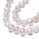 Fili di perle di perle d'acqua dolce coltivate naturali PEAR-N014-05H-3