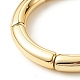 Grosso braccialetto elasticizzato con perline in tubo curvo acrilico per donna BJEW-JB07628-4