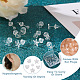 Boutigem 60 Sets 6 Style Star & Flower & Bowknot & Heart & Clover & Ball Tiny Resin Stud Earrings with Ear Nut for Women EJEW-BG0001-01-5