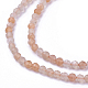 Chapelets de perles de sunstone naturelle naturelles G-F619-02-3mm-3