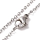 304 Stainless Steel Shell Shape Pendant Necklace for Women STAS-E154-18P-4