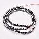 Non-magnetic Synthetic Hematite Beads Strands X-G-J172-3x3mm-04-2