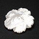 Flores cabuchones de concha blanca SSHEL-M005-06F-2