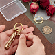 Латунные застежки для якорных дужек с D-образным кольцом KK-PH0001-98-3