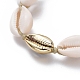 Verstellbare geflochtene Perlenarmbänder aus gewachster Baumwollkordel X-BJEW-JB05121-02-2