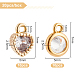 20шт 2 стильные латунные подвески KK-BC0007-01-2