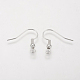 Brass Earring Hooks KK-Q362-S-NF-2