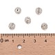 Abalorios de Diamante de imitación de latón X-RB-A011-6mm-01S-3