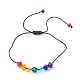 Set di braccialetti di perline intrecciati con filo di nylon regolabile BJEW-JB06442-2